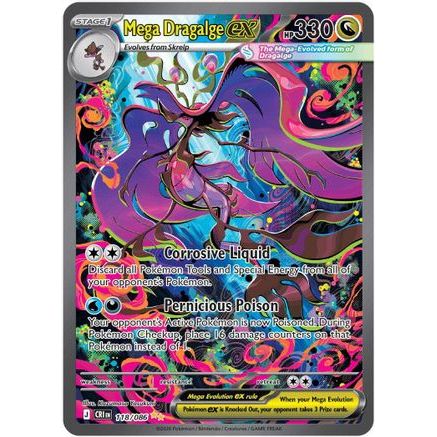 Mega Dragalge ex - 118/086 118 - ME04 Chaos Rising Holofoil