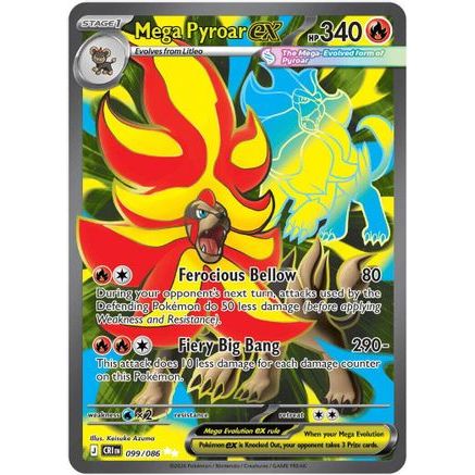 Mega Pyroar ex - 099/086 99 - ME04 Chaos Rising Holofoil