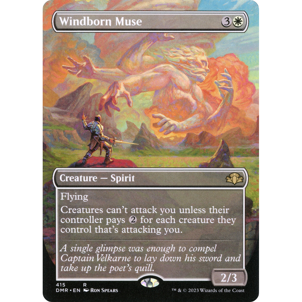 Windborn Muse (Borderless) (DMR-415) - Dominaria Remastered (Borderless) Foil