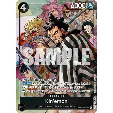 Kin'emon (Alternate Art) (OP16-082) - The Time of Battle Foil