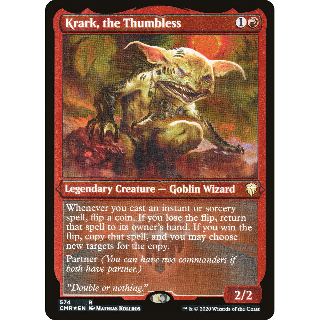 Krark, the Thumbless (Foil Etched) (CMR-574) - Commander Legends Foil