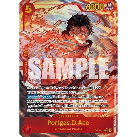 Portgas.D.Ace (118) (Alternate Art) (OP16-118) - The Time of Battle Foil