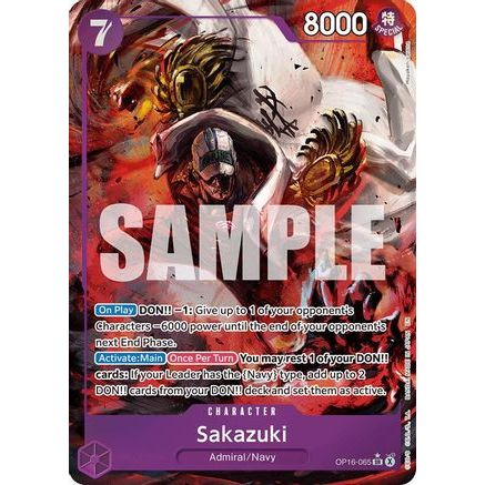 Sakazuki (Alternate Art) (OP16-065) - The Time of Battle Foil