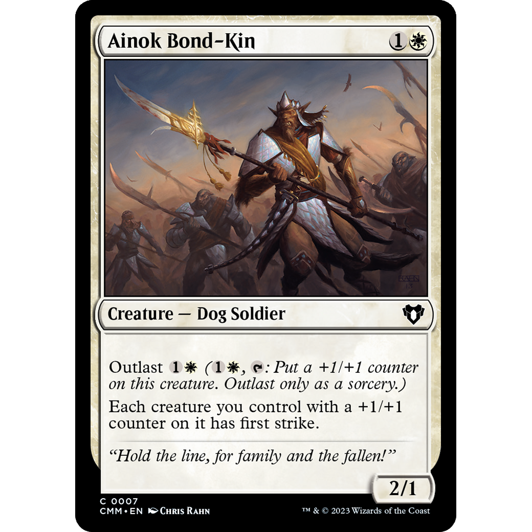Ainok Bond-Kin (CMM-007) - Commander Masters Foil