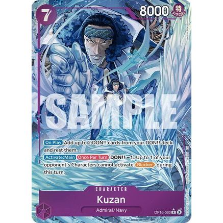 Kuzan (Alternate Art) (OP16-063) - The Time of Battle Foil