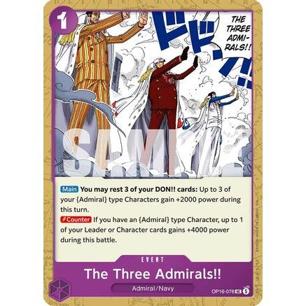 The Three Admirals!! (OP16-076) - The Time of Battle