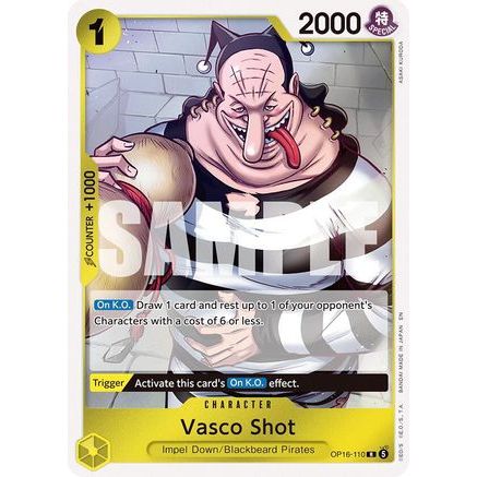 Vasco Shot (OP16-110) - The Time of Battle Foil