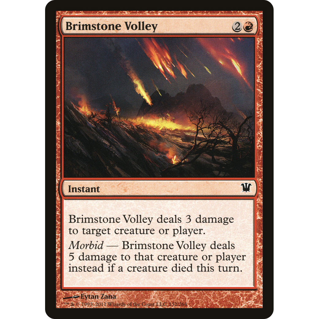 Brimstone Volley (ISD-132) - Innistrad Foil