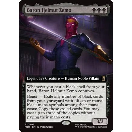 Baron Helmut Zemo (Extended Art) (MSH-405) - Marvel Super Heroes