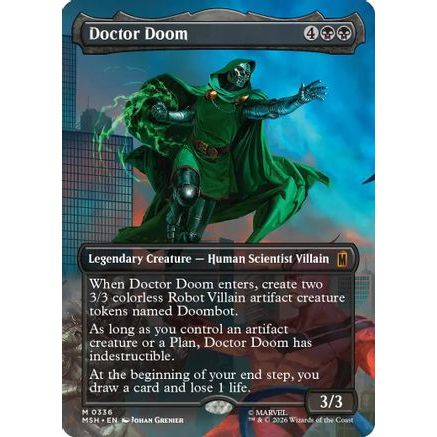 Doctor Doom (Borderless) (336) (MSH-336) - Marvel Super Heroes Foil