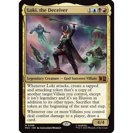 Loki, the Deceiver (MSC-086) - Commander: Marvel Super Heroes