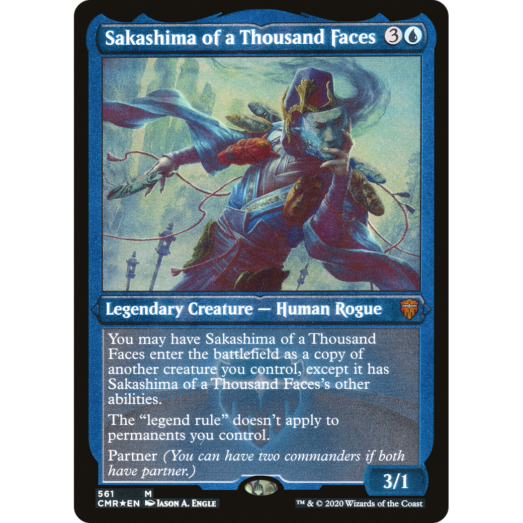 Sakashima of a Thousand Faces (Foil Etched) (CMR-561) - Commander Legends Foil