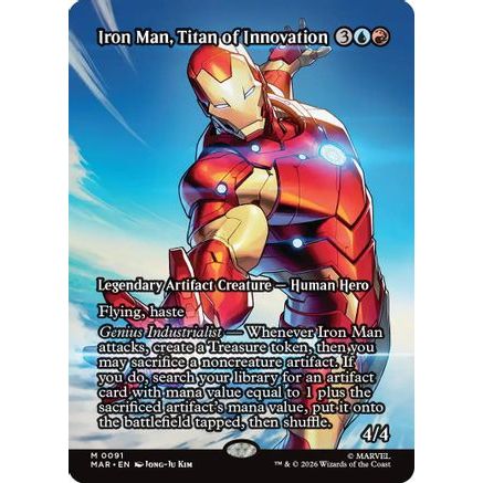 Iron Man, Titan of Innovation (Borderless) (MAR-091) - Marvel Universe Eternal-Legal