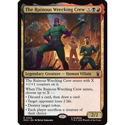 The Ruinous Wrecking Crew (MSH-224) - Marvel Super Heroes