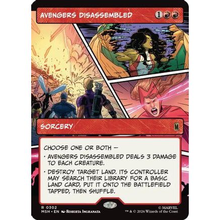 Avengers Disassembled (Borderless) (MSH-302) - Marvel Super Heroes Foil