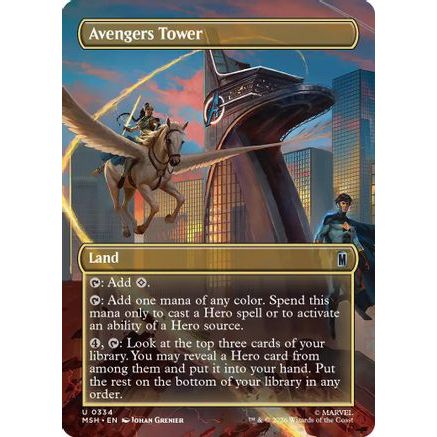 Avengers Tower (Borderless) (MSH-334) - Marvel Super Heroes Foil