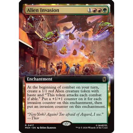 Alien Invasion (Extended Art) (MSH-417) - Marvel Super Heroes Foil