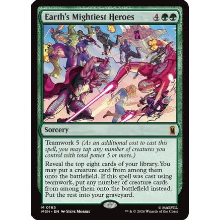 Earth's Mightiest Heroes (MSH-165) - Marvel Super Heroes Foil