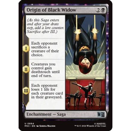 Origin of Black Widow (MSC-664) - Commander: Marvel Super Heroes