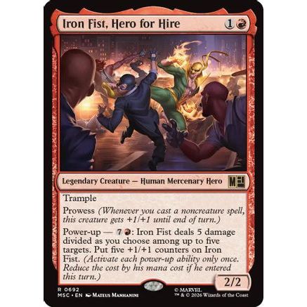 Iron Fist, Hero for Hire (MSC-692) - Commander: Marvel Super Heroes