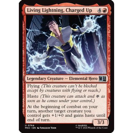 Living Lightning, Charged Up (MSC-764) - Commander: Marvel Super Heroes