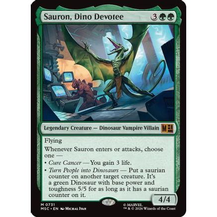 Sauron, Dino Devoteee (MSC-731) - Commander: Marvel Super Heroes