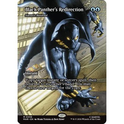 Black Panther's Redirection - Narset's Reversal (Borderless) (MAR-058) - Marvel Universe Eternal-Legal