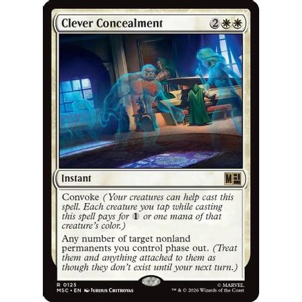 Clever Concealment (Surge Foil) (MSC-125) - Commander: Marvel Super Heroes Foil