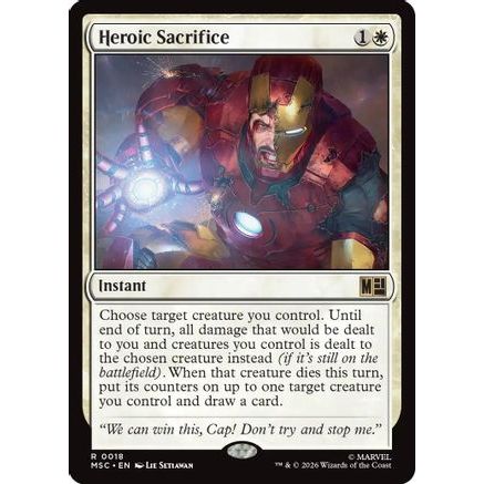 Heroic Sacrifice (Surge Foil) (MSC-018) - Commander: Marvel Super Heroes Foil