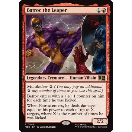 Batroc the Leaper (Surge Foil) (MSC-049) - Commander: Marvel Super Heroes Foil