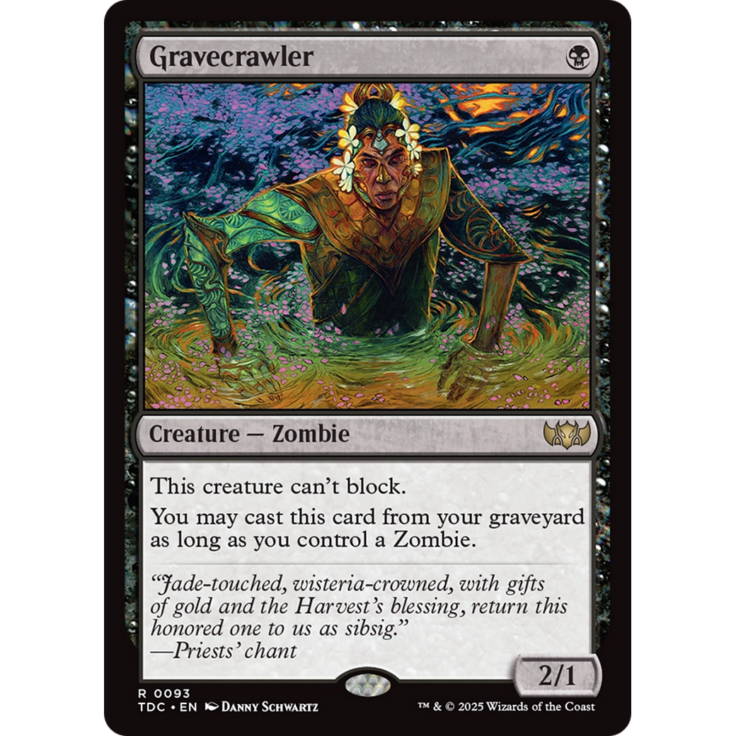 Gravecrawler (TDC-093) - Commander: Tarkir: Dragonstorm