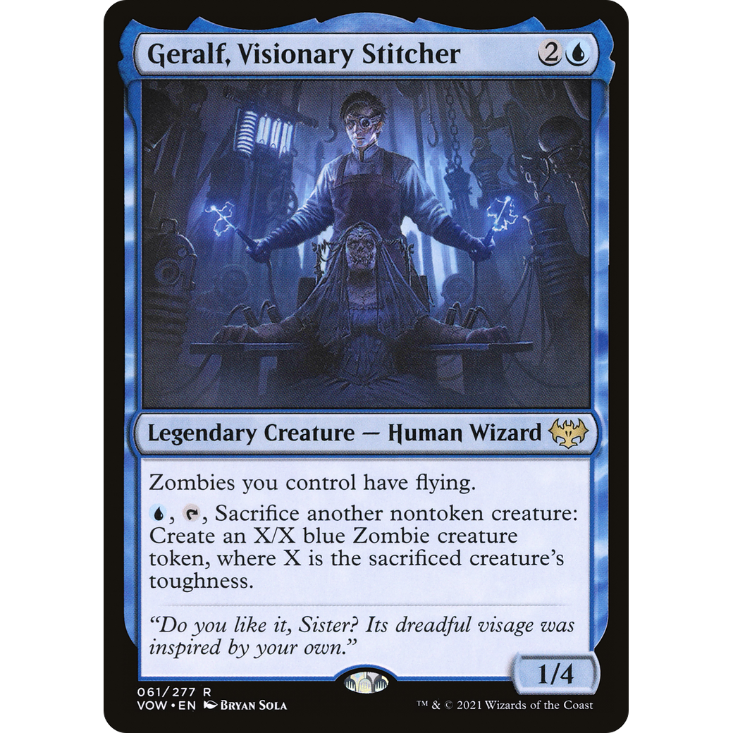 Geralf, Visionary Stitcher (VOW-061) - Innistrad: Crimson Vow