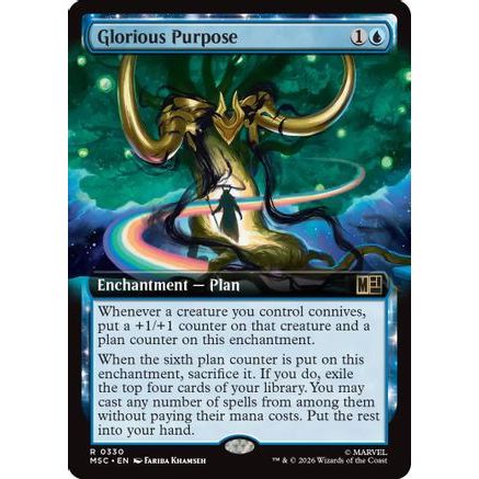 Glorious Purpose (Extended Art) (MSC-330) - Commander: Marvel Super Heroes