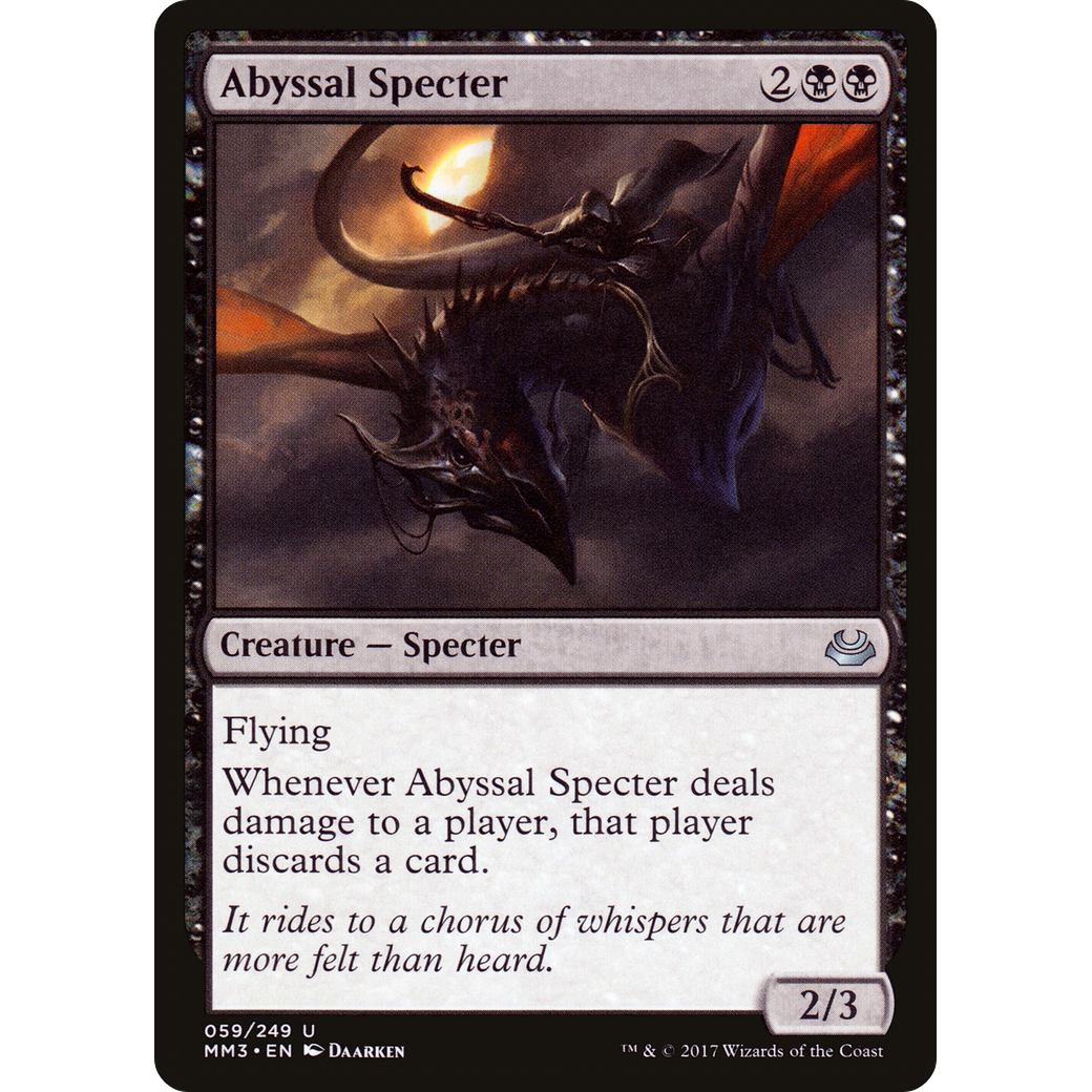 Abyssal Specter (MM3-059) - Modern Masters 2017 Foil