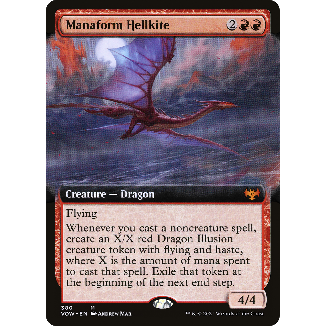 Manaform Hellkite (Extended Art) (VOW-380) - Innistrad: Crimson Vow: (Extended Art)