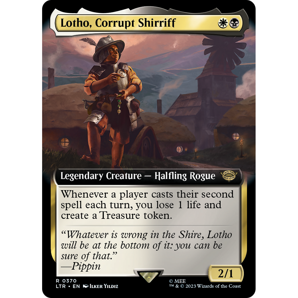 Lotho, Corrupt Shirriff (LTR-370) - The Lord of the Rings: Tales of Middle-earth: (Extended Art) Foil