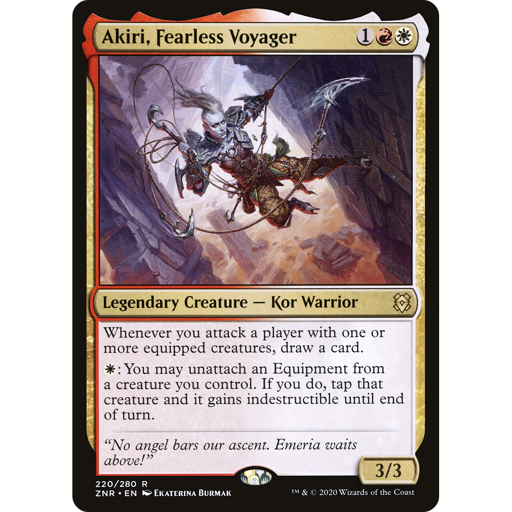 Akiri, Fearless Voyager (ZNR-220) - Zendikar Rising Foil