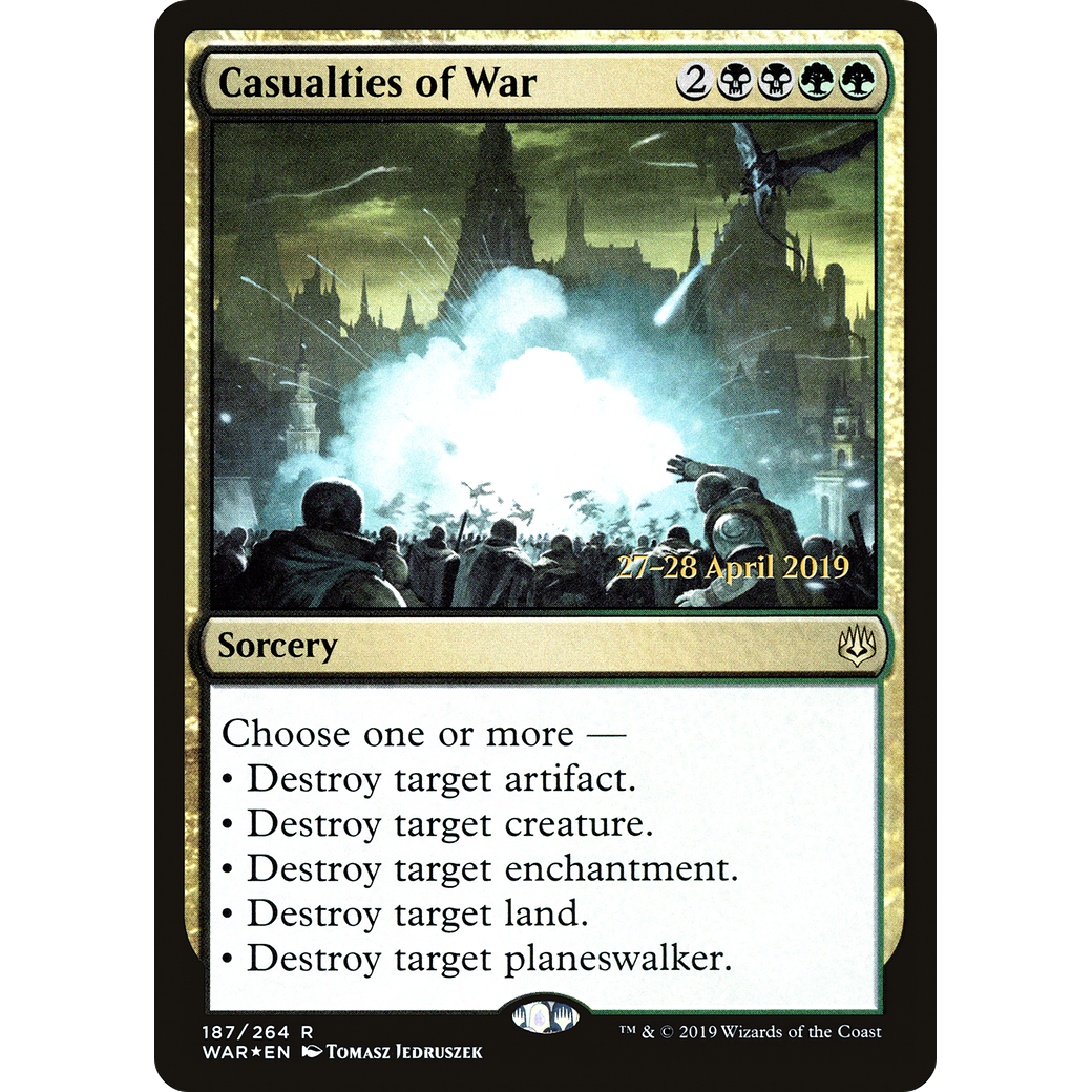Casualties of War (PRE-187) - War of the Spark Promos Foil