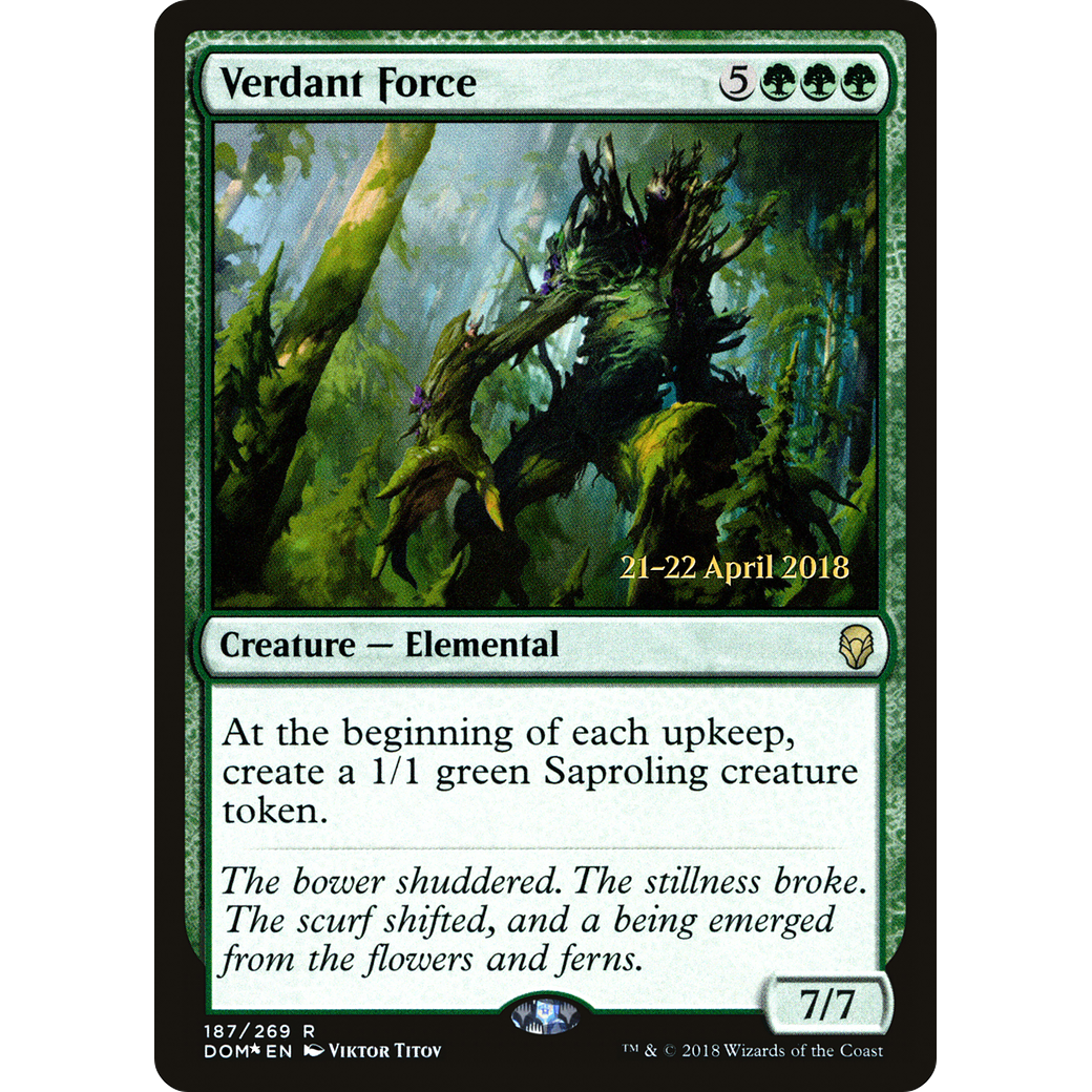 Verdant Force (PRE-187) - Dominaria Promos Foil