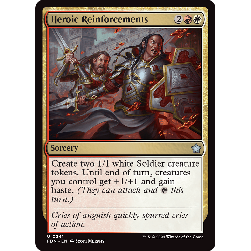 Heroic Reinforcements (FDN-241) - Foundations Foil