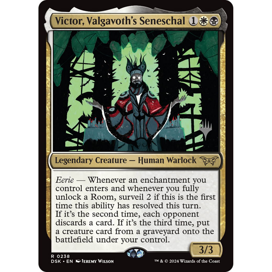 Victor, Valgavoth's Seneschal (PPDSK-238P) - Duskmourn: House of Horror Promos Foil
