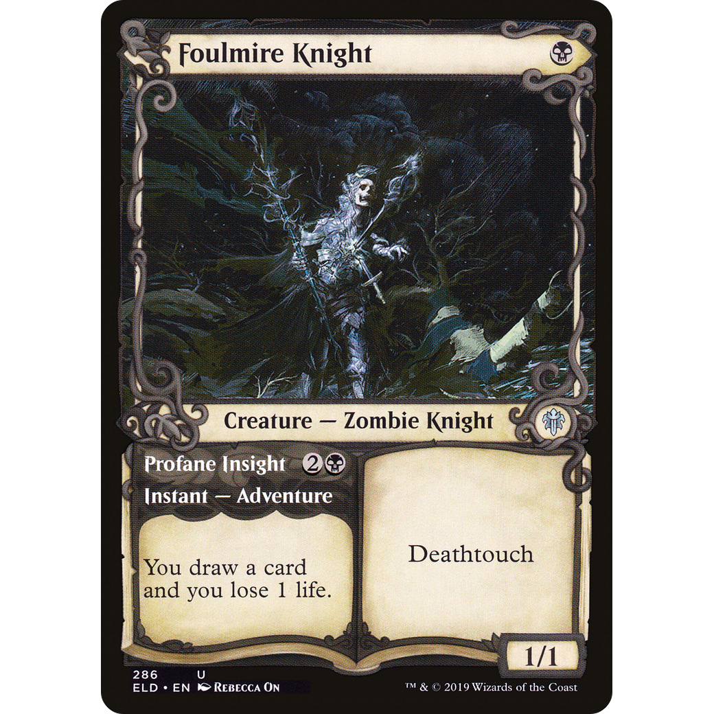 Foulmire Knight (Showcase) (ELD-286) - Throne of Eldraine: (Showcase) Foil