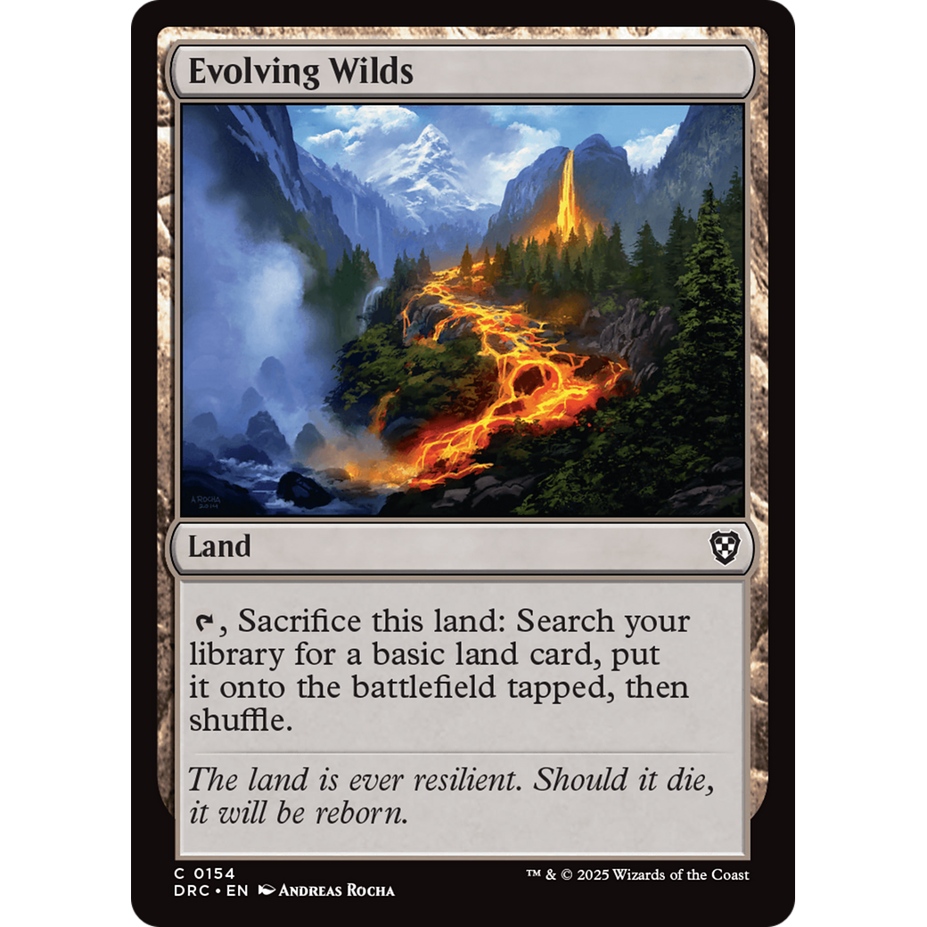 Evolving Wilds (DRC-154) - Commander: Aetherdrift Foil