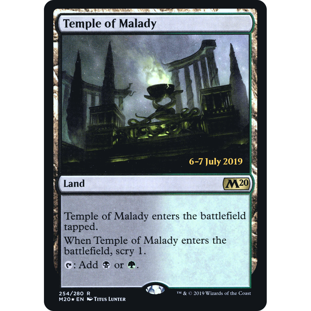 Temple of Malady (M20) (PRE-254) - Core Set 2020 Promos Foil
