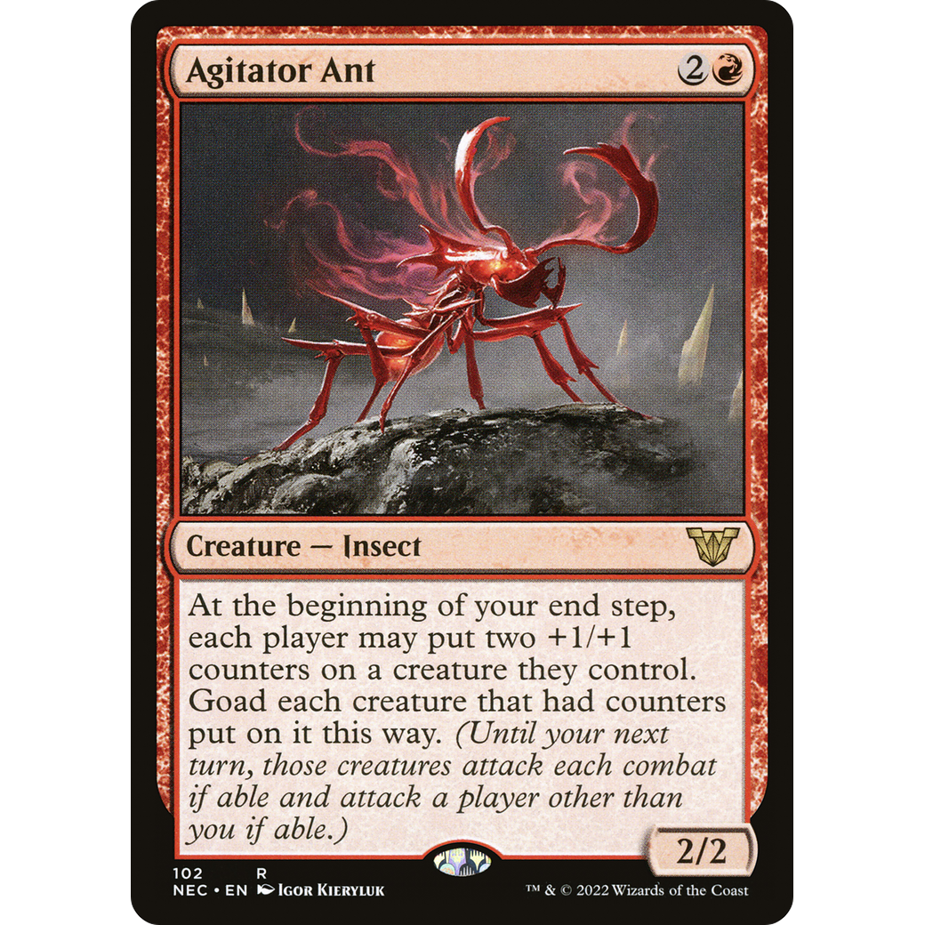 Agitator Ant (NEC-102) - Neon Dynasty Commander