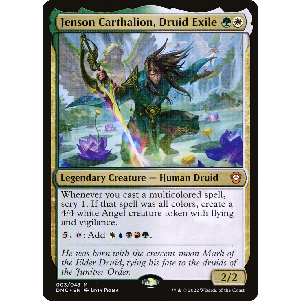 Jenson Carthalion, Druid Exile (DMC-003) - Dominaria United Commander Foil