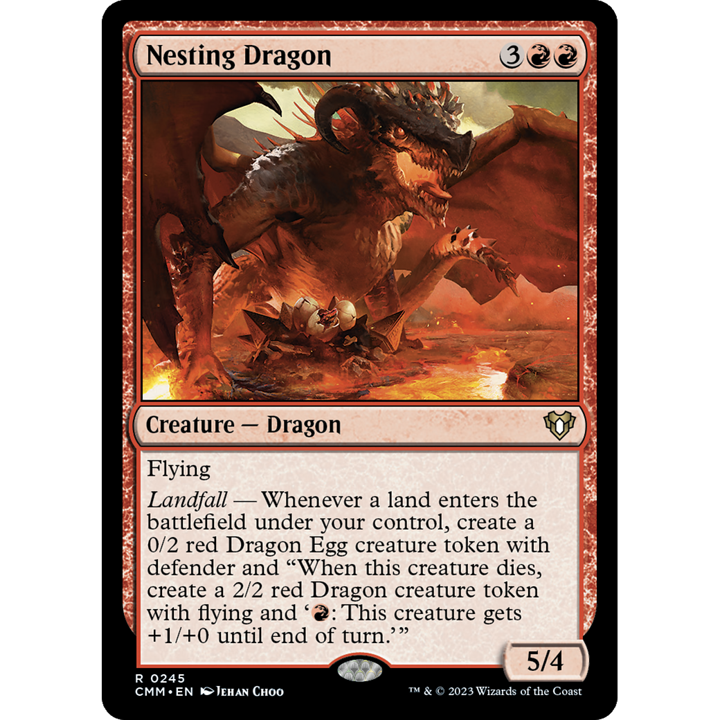 Nesting Dragon (CMM-245) - Commander Masters Foil