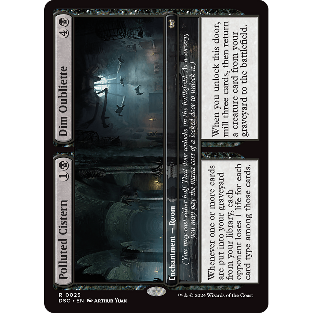 Polluted Cistern // Dim Oubliette (DSC-023) - Duskmourn: House of Horror Commander