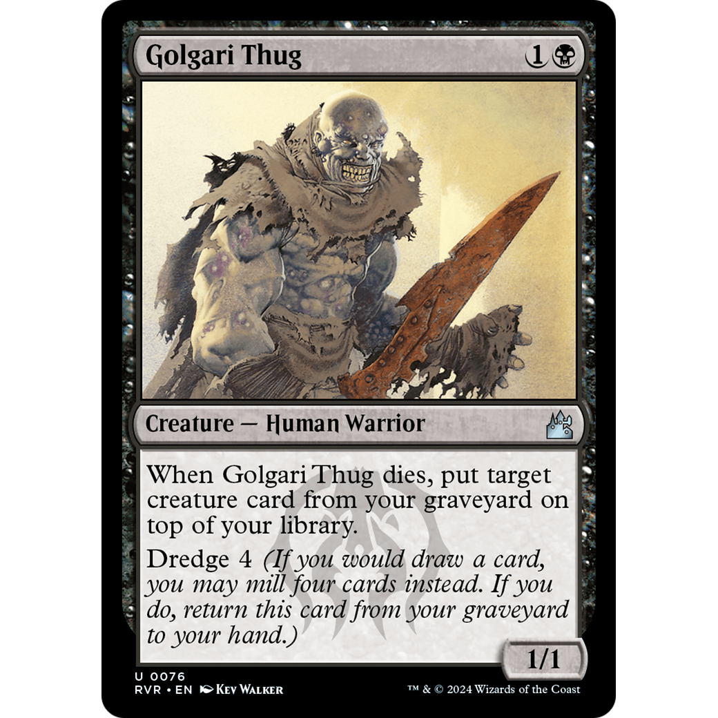Golgari Thug (RVR-076) - Ravnica Remastered