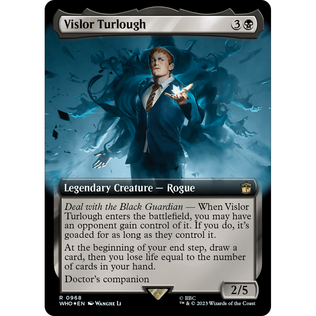 Vislor Turlough (Extended Art) (Surge Foil) (WHO-968) - Doctor Who: (Extended Art) Foil